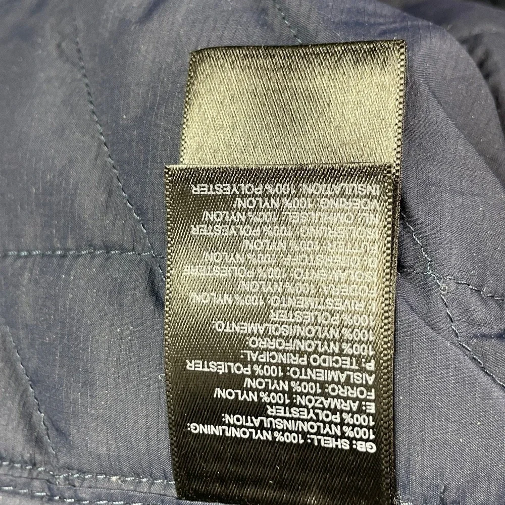 The North Face Thermoball Eco Hoodie Men's XL Navy Puffer Jacket *Broken Zipper